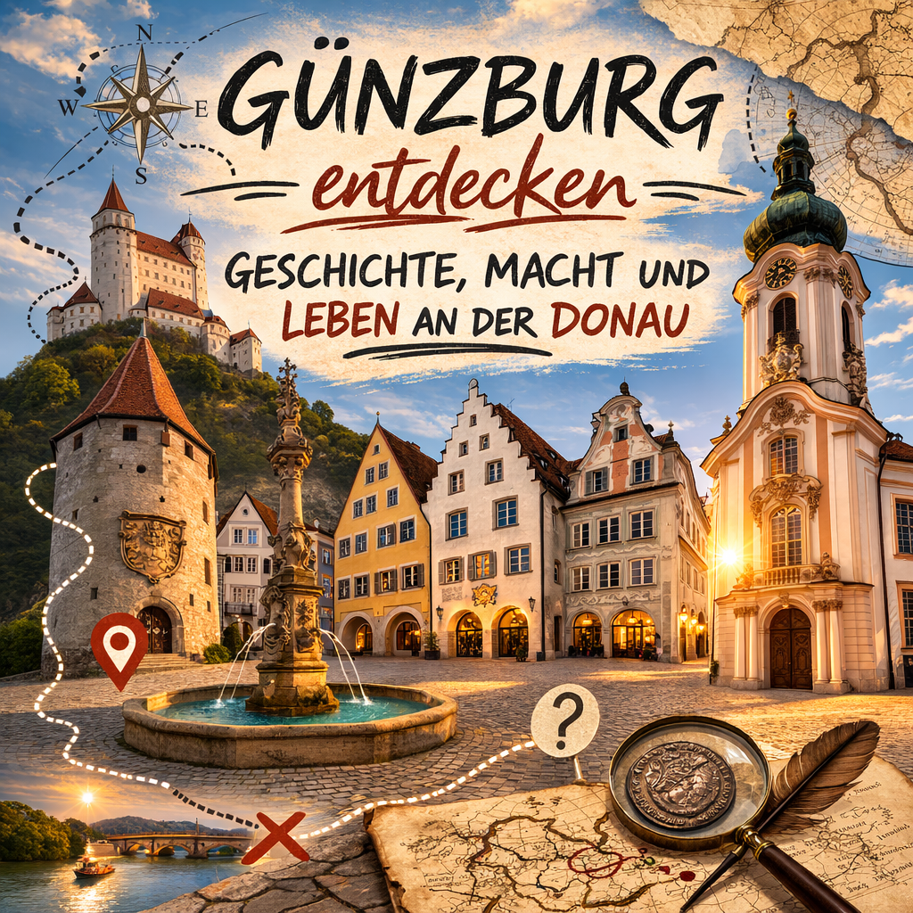 Selbstgeführte Tour: Günzburg entdecken – Geschichte, Macht und Leben an der Donau